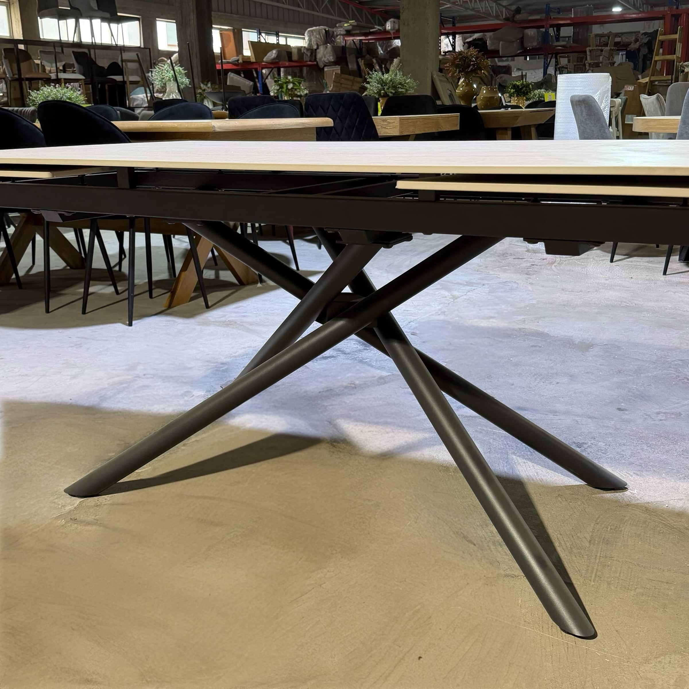 שולחן אוכל יוקרתי מלבני טרוורטין 160/90 נפתח 80 - חיסול עודפים!