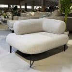 כורסא מעוצבת דגם אדיט בד אריג אבן - חיסול עודפים!!