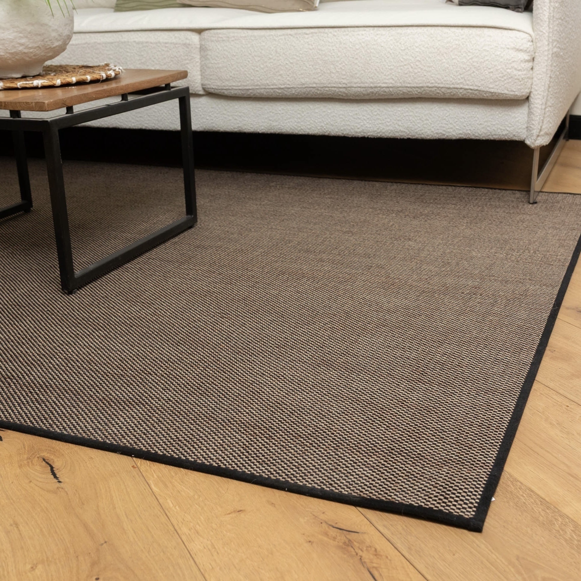 שטיח מעוצב חום שחור דגם אלדו שאניל 150/230