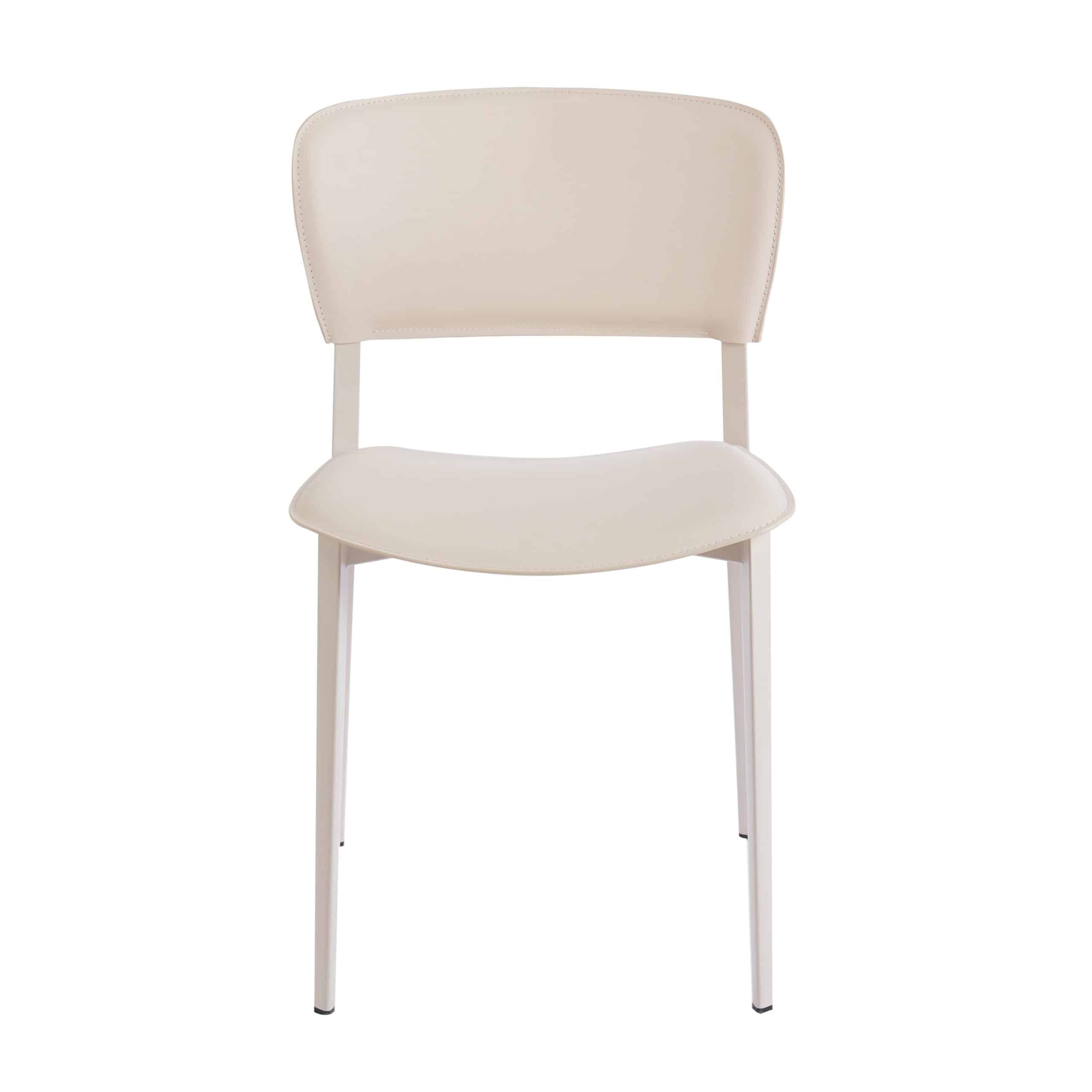 כיסא יוקרתי לין דמוי עור אבן בז דגם ליאנה