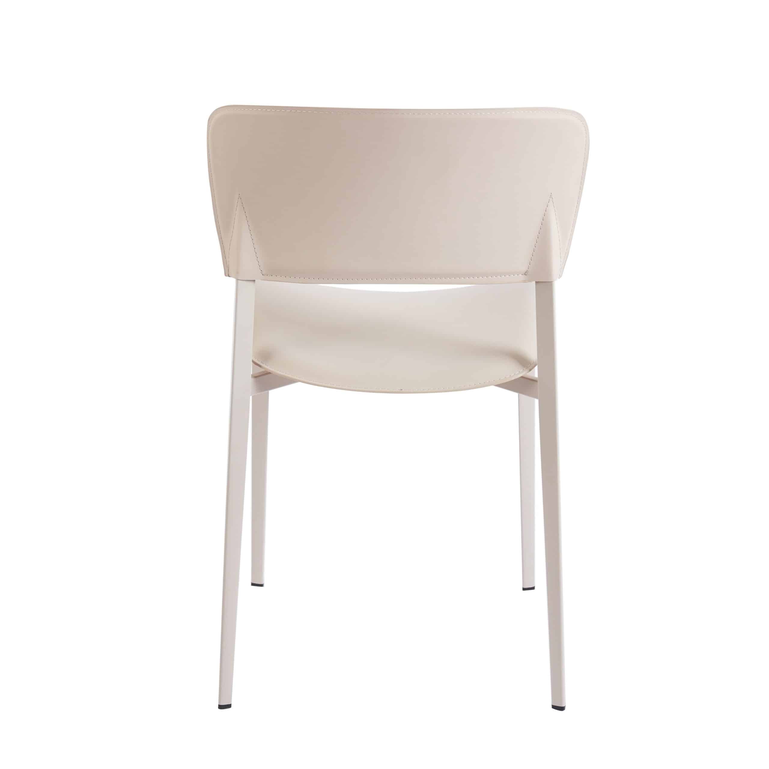 כיסא יוקרתי לין דמוי עור אבן בז דגם ליאנה