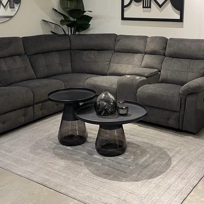 שטיח מודרני מלבנים בגוון אפור 160/230 דגם אורטל חיסול מתצוגה !