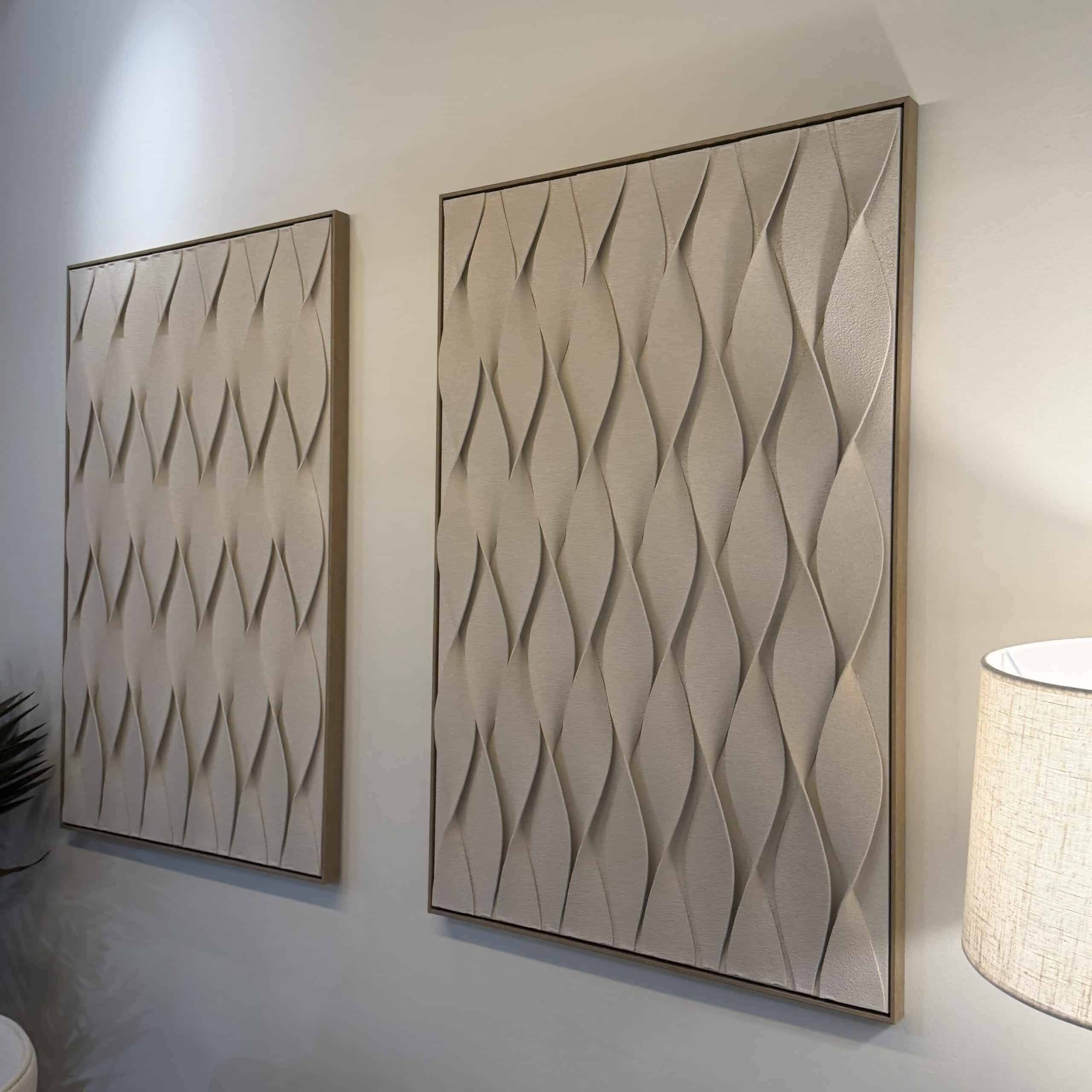 תמונה מעוצבת דוגמא גלים זיגזג 80/120 ס״מ גוון בז דגם סופיה תמונה מעוצבת דוגמא גלים זיגזג 80/120 ס״מ גוון בז דגם סופיה