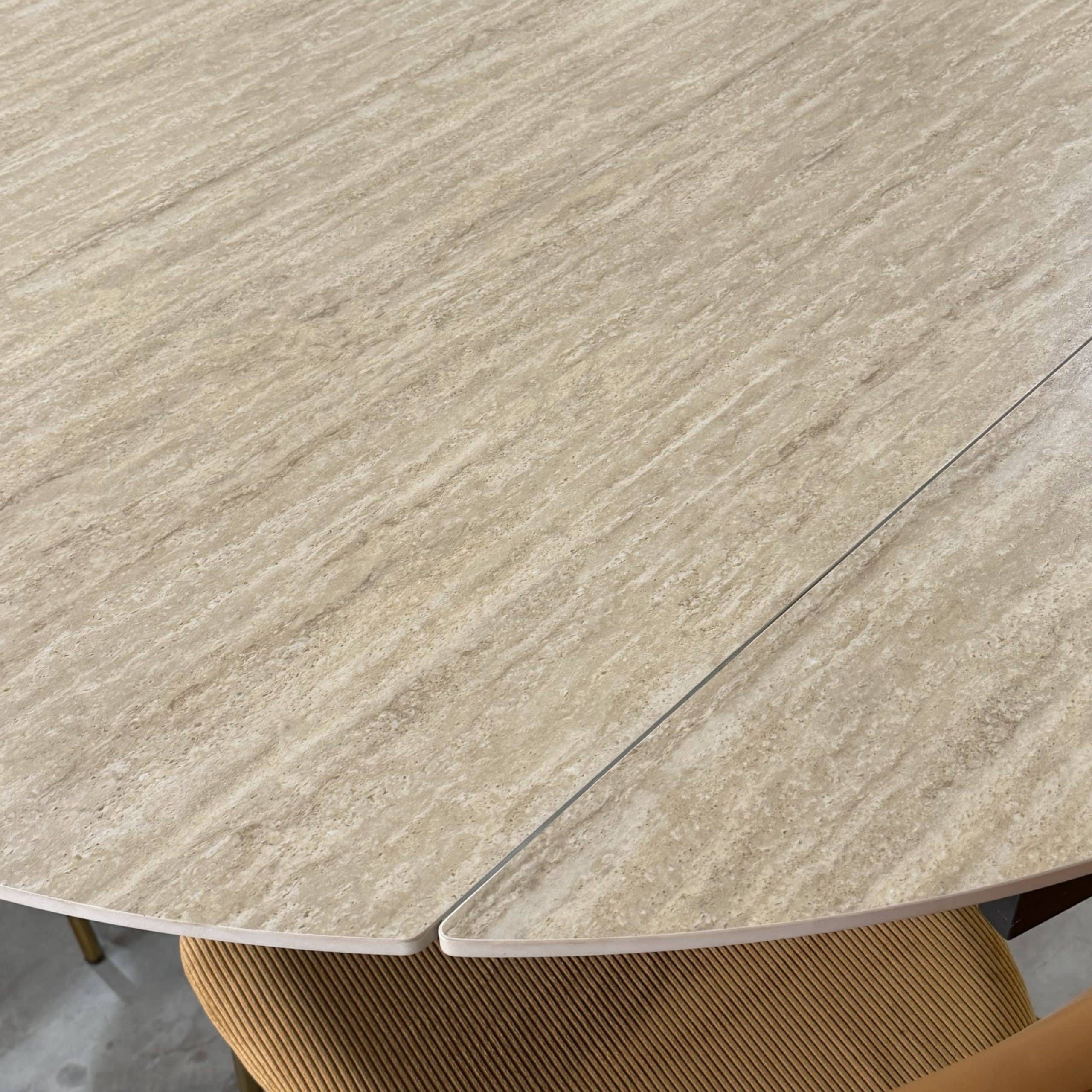 שולחן אוכל עגול / מלבני יוקרתי טרוורטין - חיסול עודפים!!