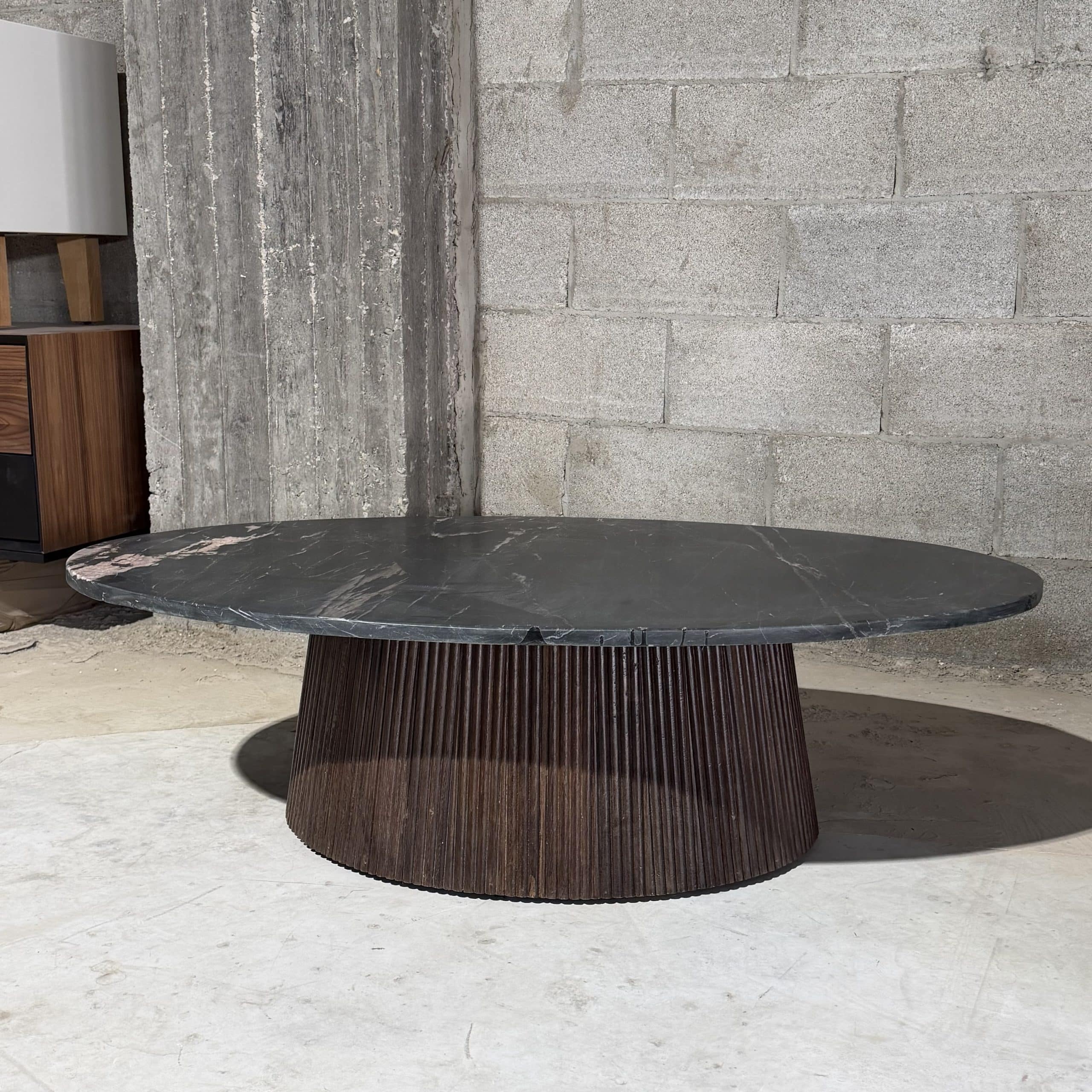 שולחן סלון יוקרתי מרגו בלאק מרבל דגם ליס - חיסול עודפים!!