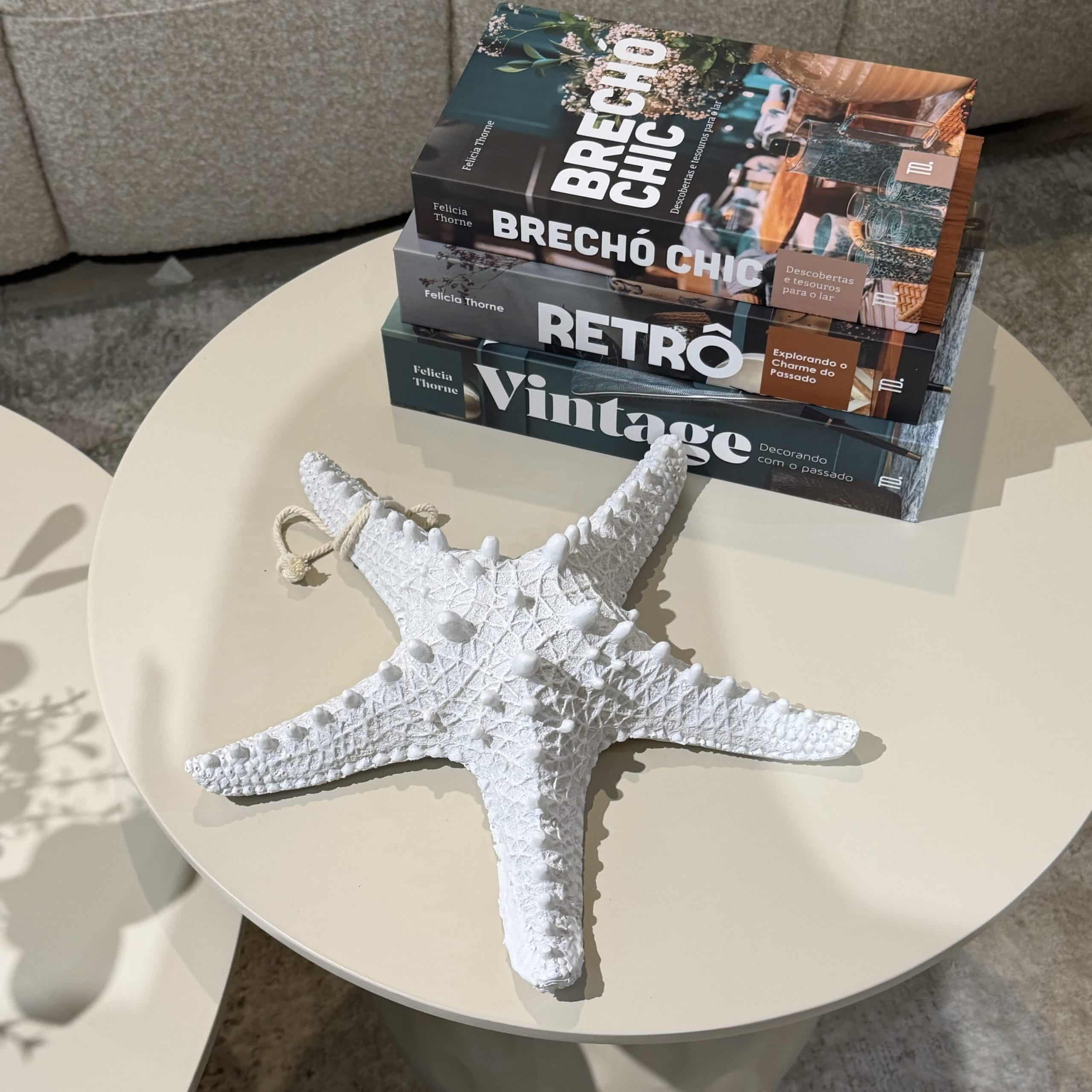 כוכב ים דקורטיבי לבן שבור דגם סופיה