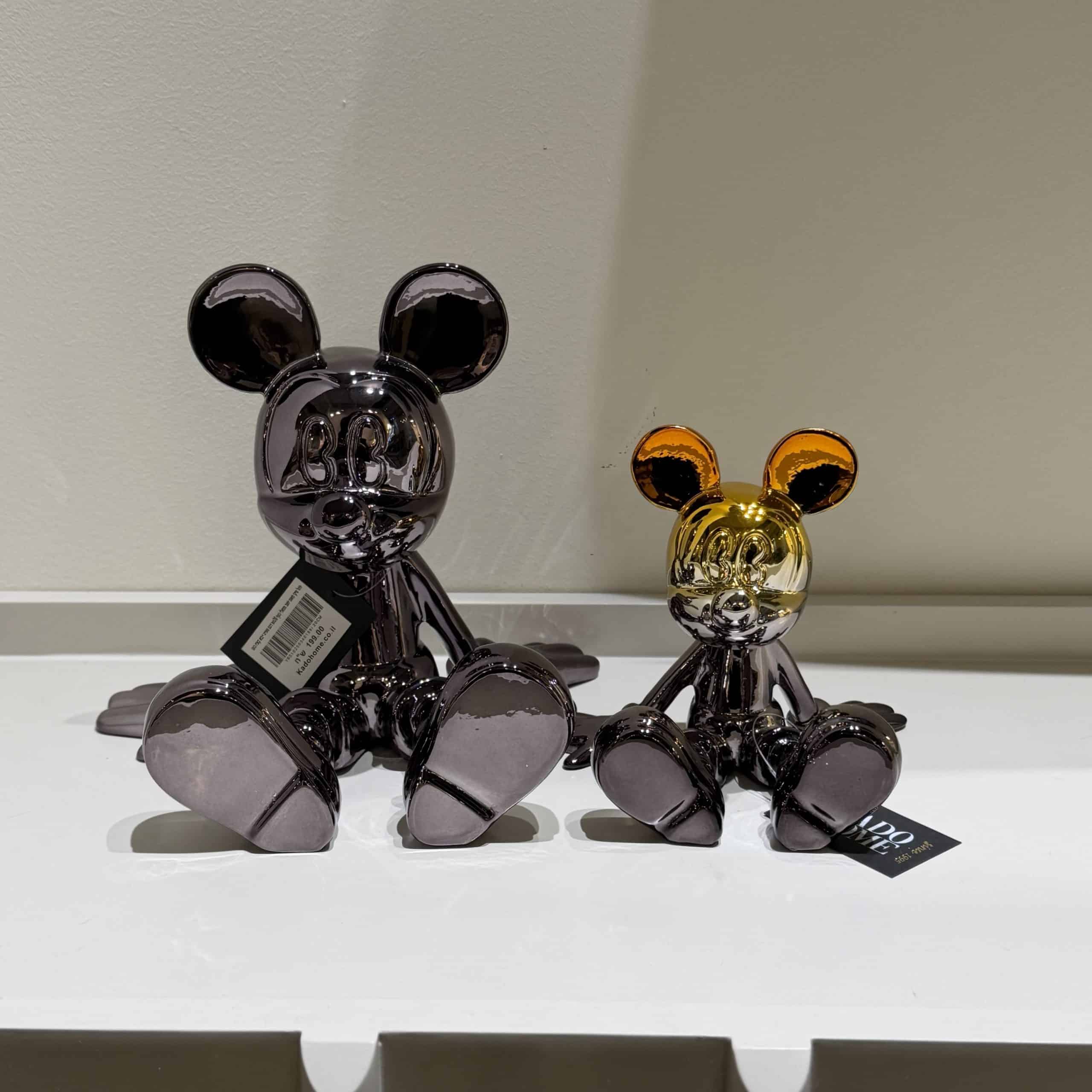 פסל מיקי מאוס יושב אומברה מטאלי כסף וזהב 13 ס״מ דגם סופיה פסל מיקי מאוס יושב אומברה מטאלי כסף וזהב 13 ס״מ דגם סופיה