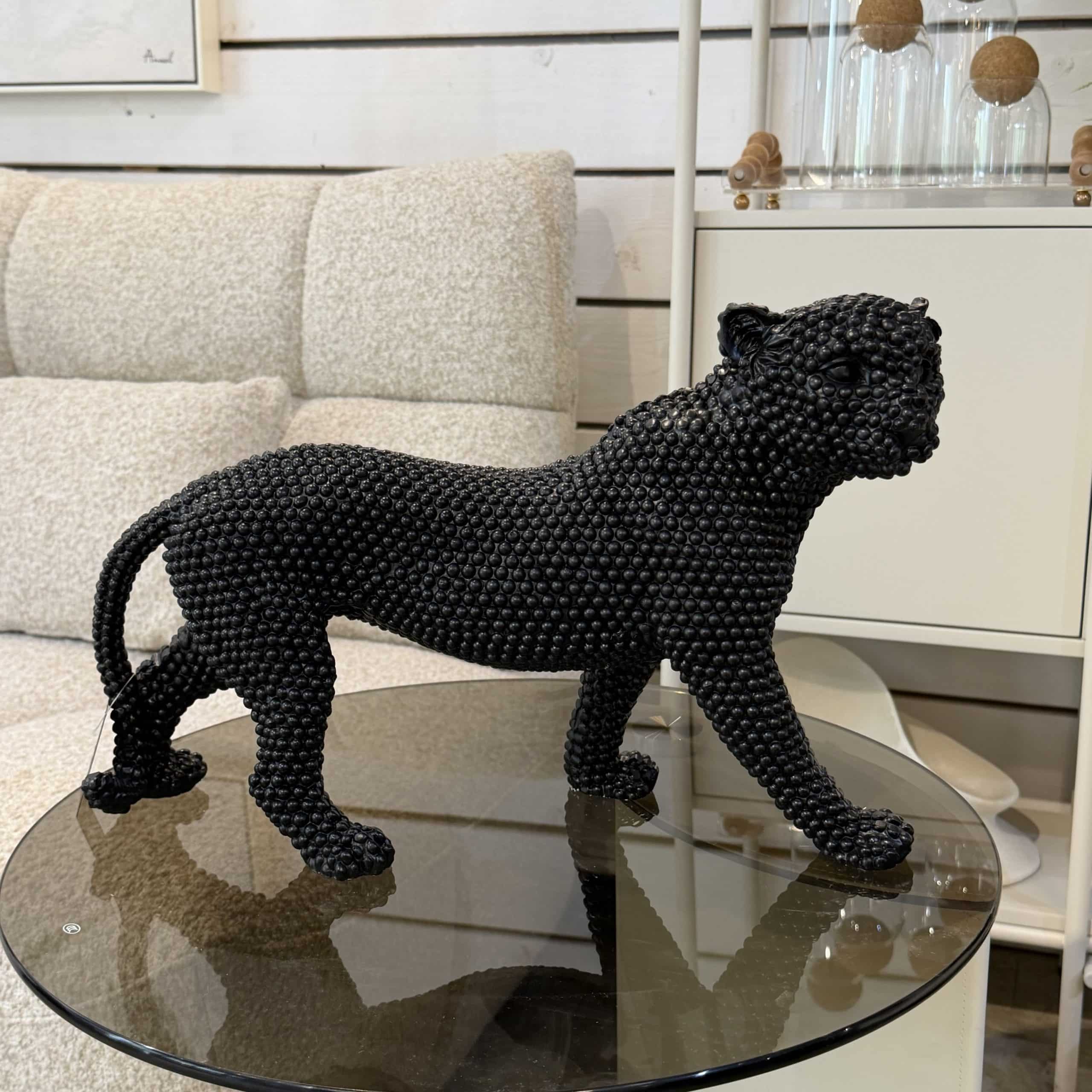 פסל דקורטיבי פומה פנינים שחור דגם סופיה פסל דקורטיבי פומה פנינים שחור דגם סופיה