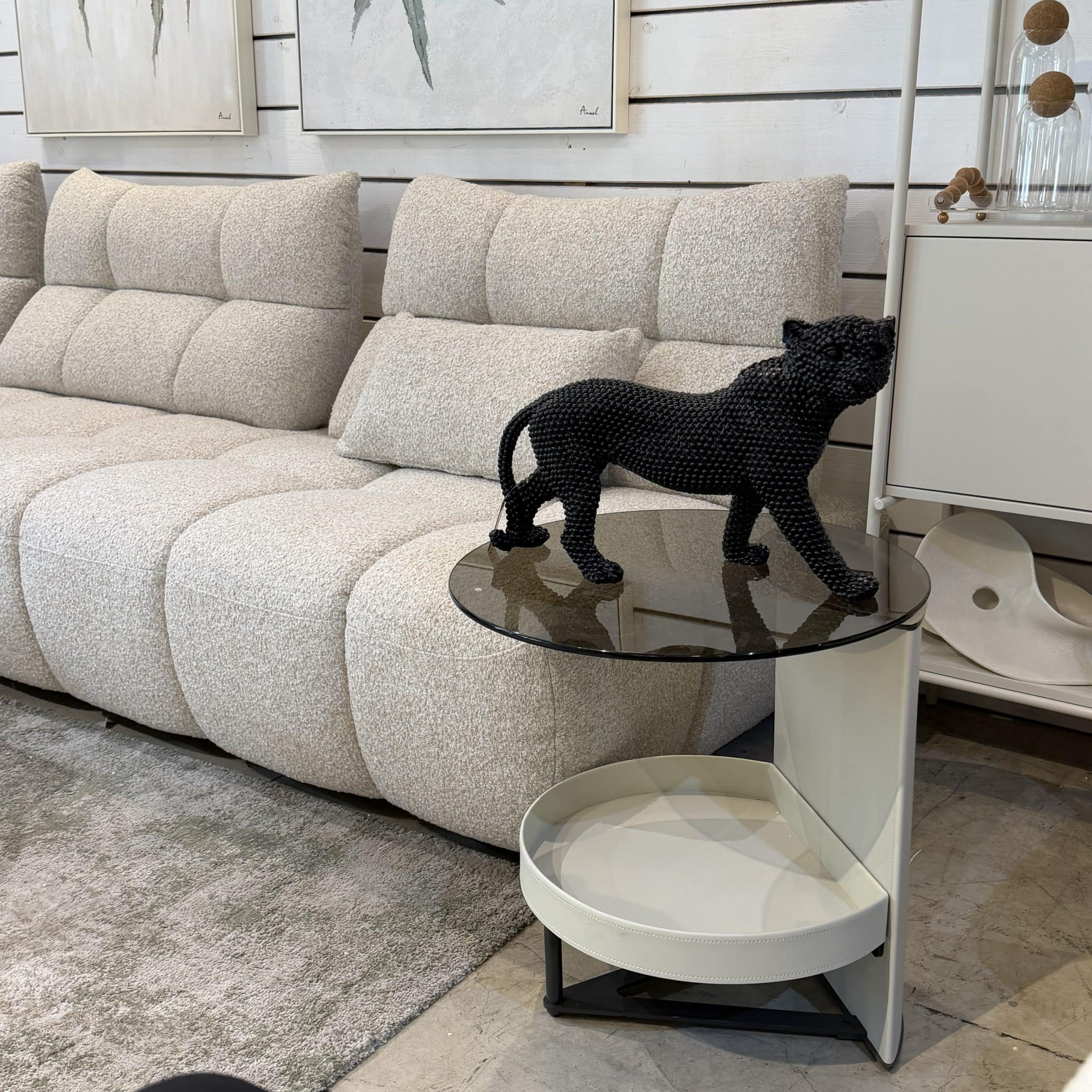 פסל דקורטיבי פומה פנינים שחור דגם סופיה פסל דקורטיבי פומה פנינים שחור דגם סופיה