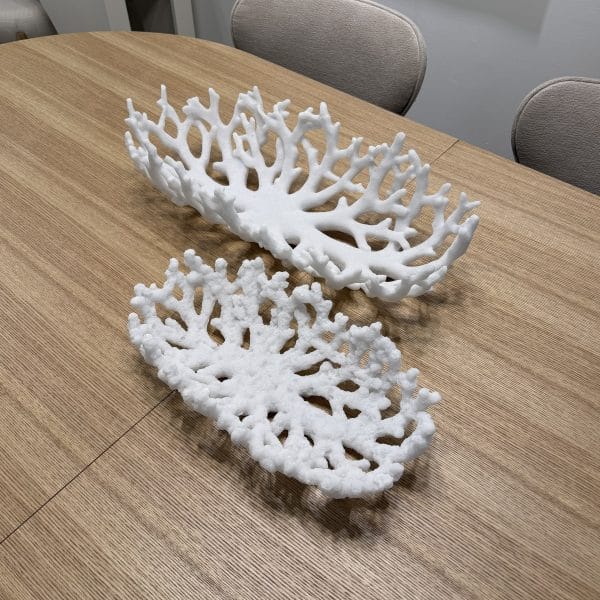 קערה דקורטיבית אלמוג אבן גדולה / קטנה דגם סופיה