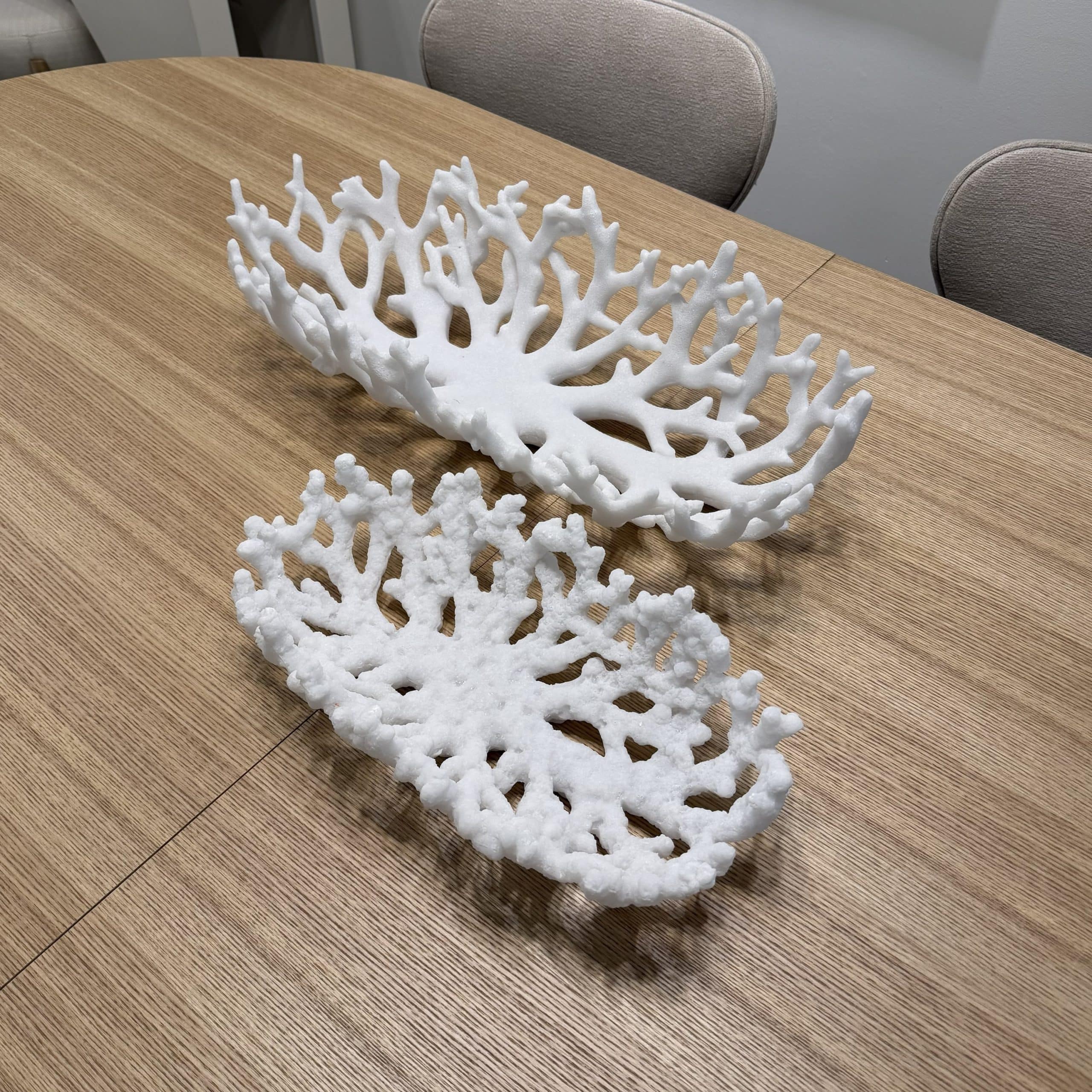 קערה דקורטיבית אלמוג אבן גדולה / קטנה דגם סופיה