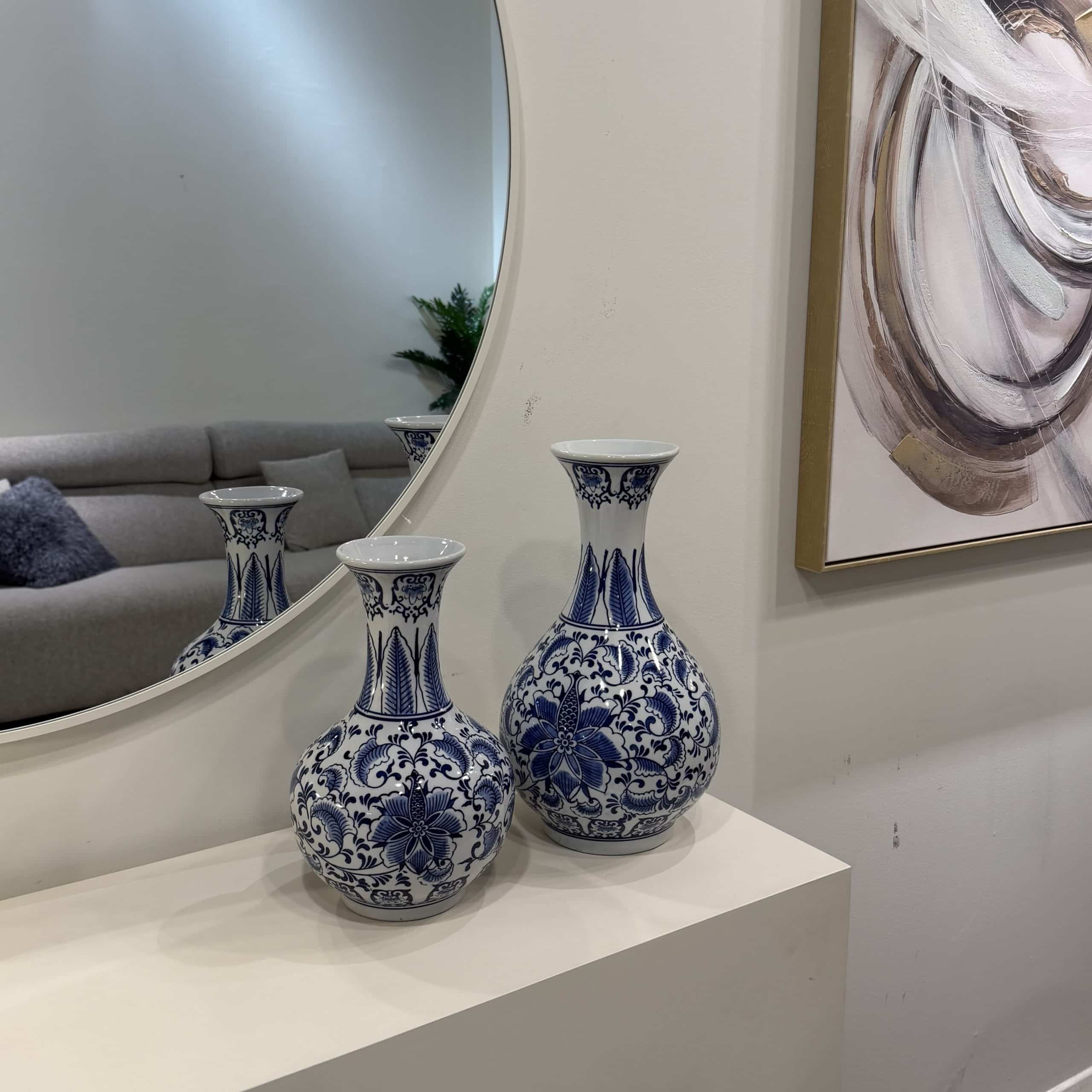 ואזה מעוטרת אזול גדולה / קטנה דגם סופיה