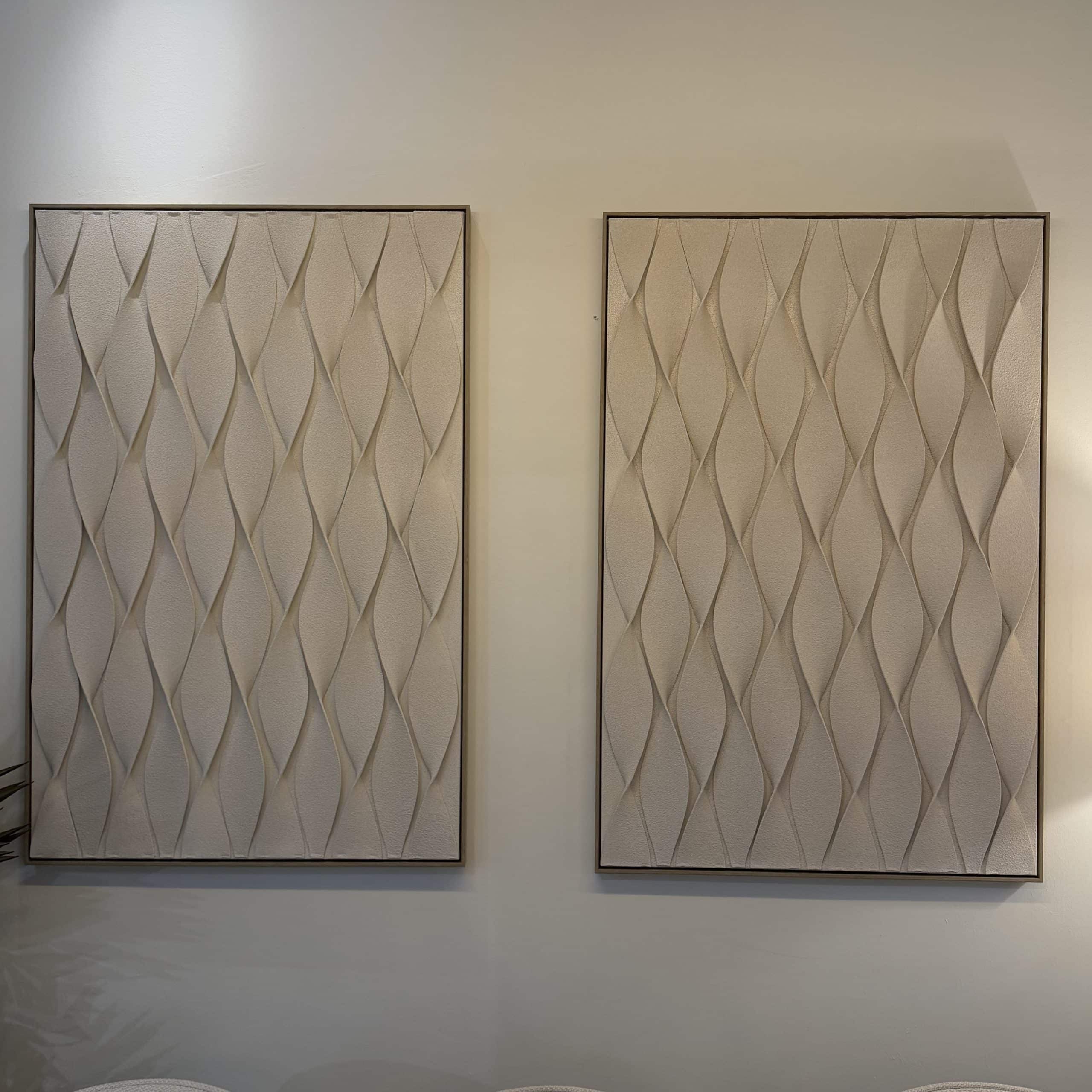 תמונה מעוצבת דוגמא גלים זיגזג 80/120 ס״מ גוון בז דגם סופיה תמונה מעוצבת דוגמא גלים זיגזג 80/120 ס״מ גוון בז דגם סופיה