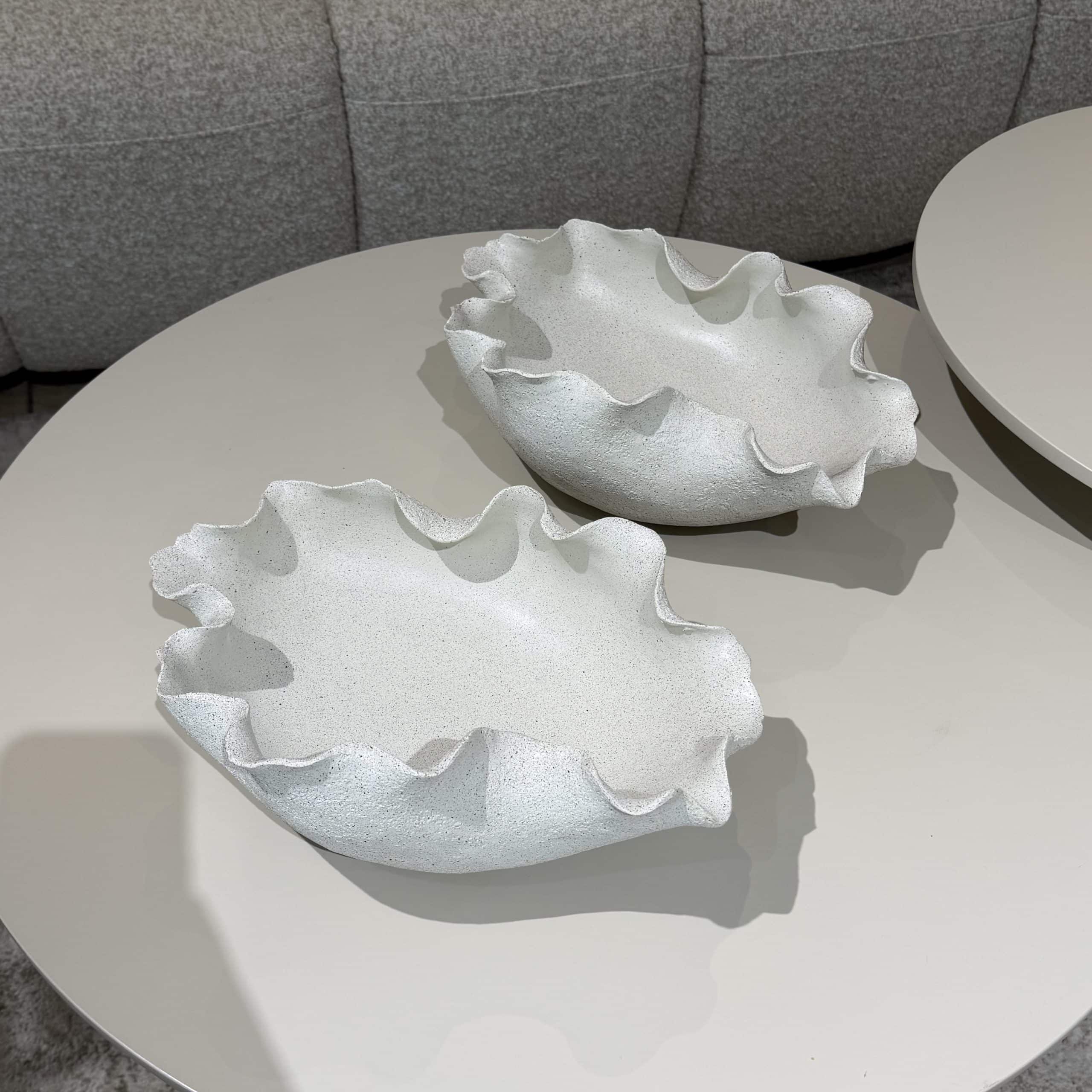 קערה מעוצבת אבן צדפה גדולה / קטנה דגם סופיה