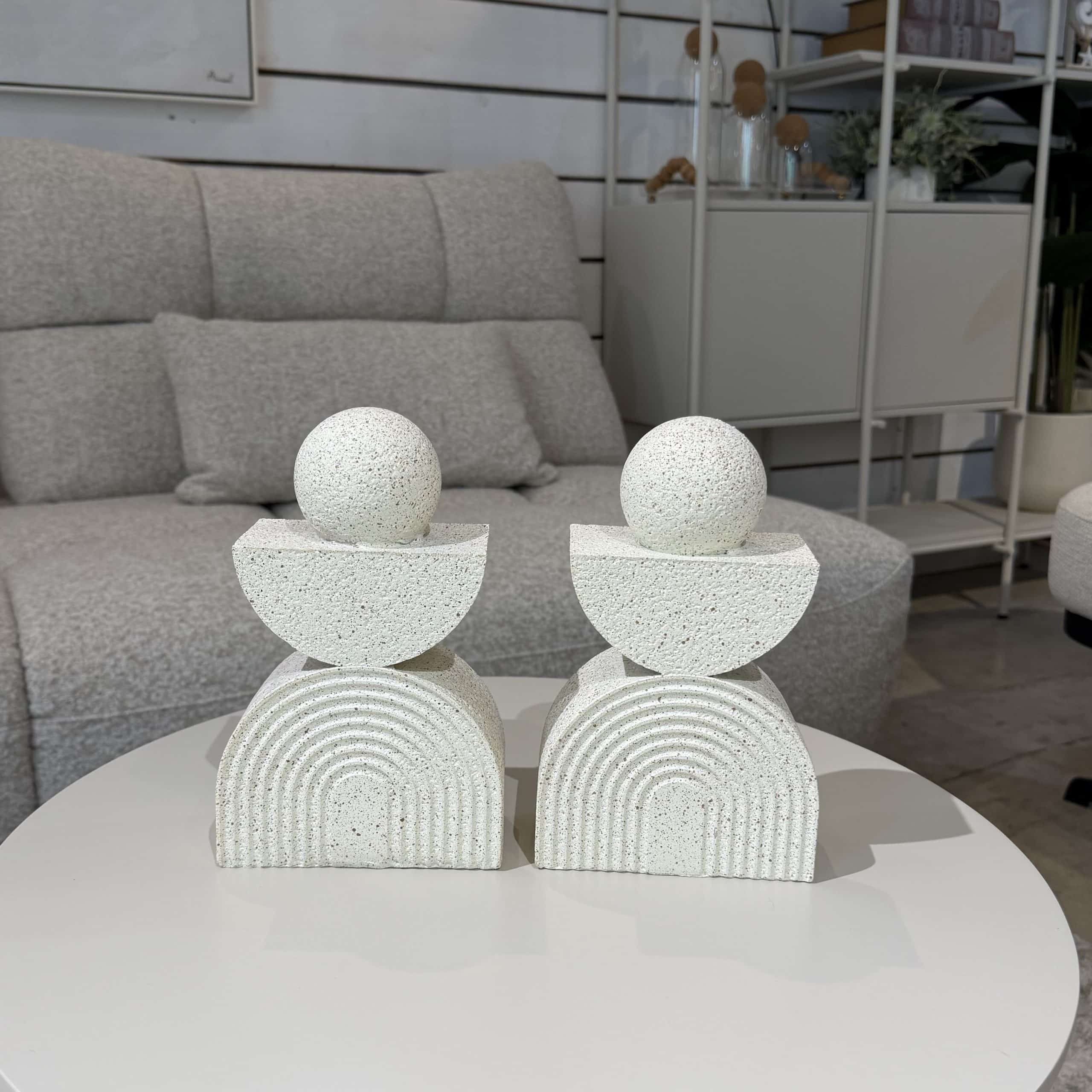 דקורציה חצי עיגול חריצים קשת טופ עיגול 21 ס״מ דגם סופיה