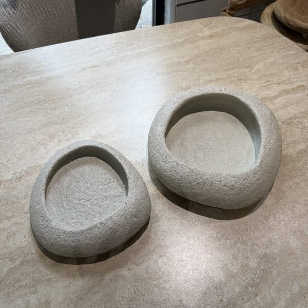 קערה מעוצבת אבן גדולה / קטנה דגם סופיה