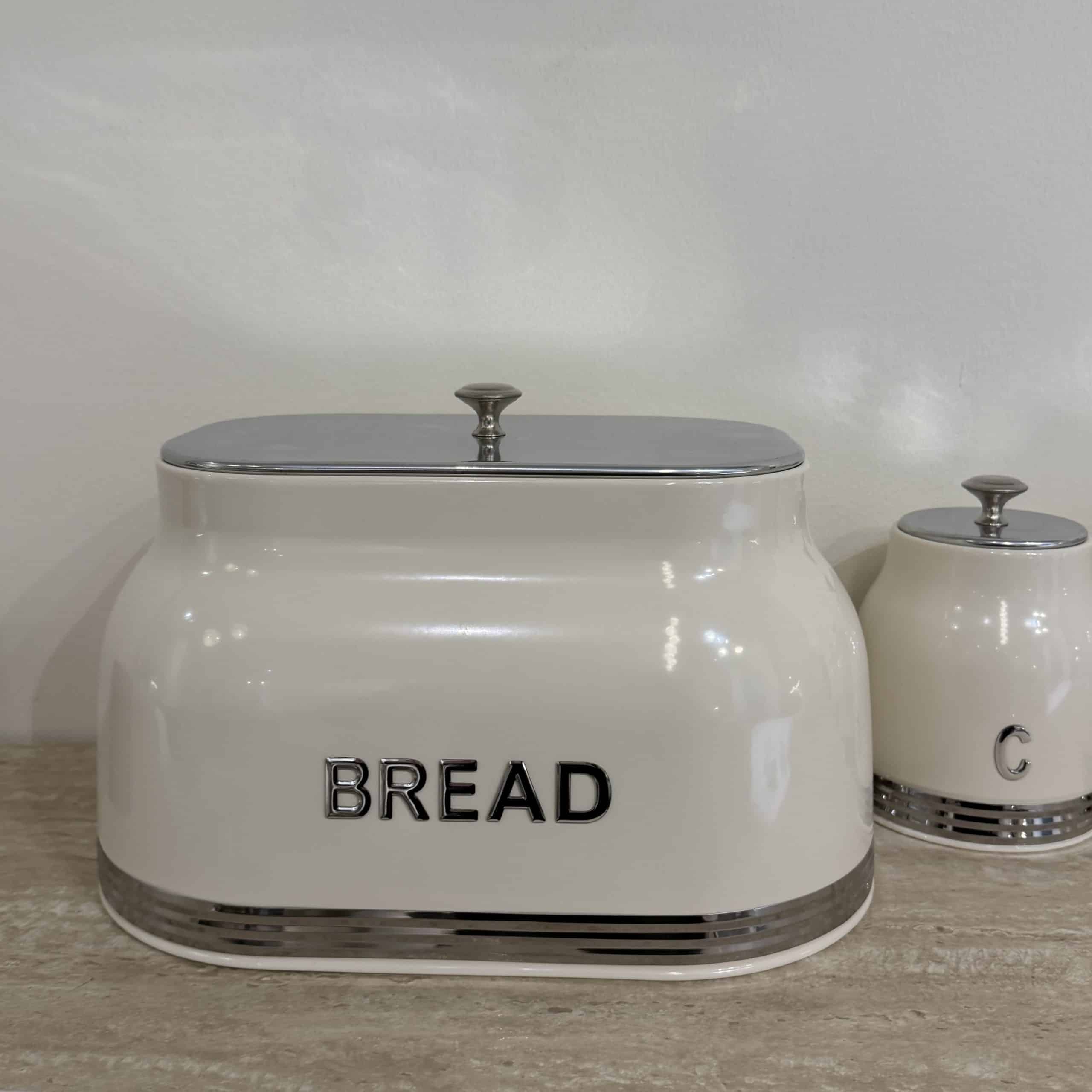 סט תה קפה סוכר קרם וקופסאת לחם כיתוב כסף דגם סופיה