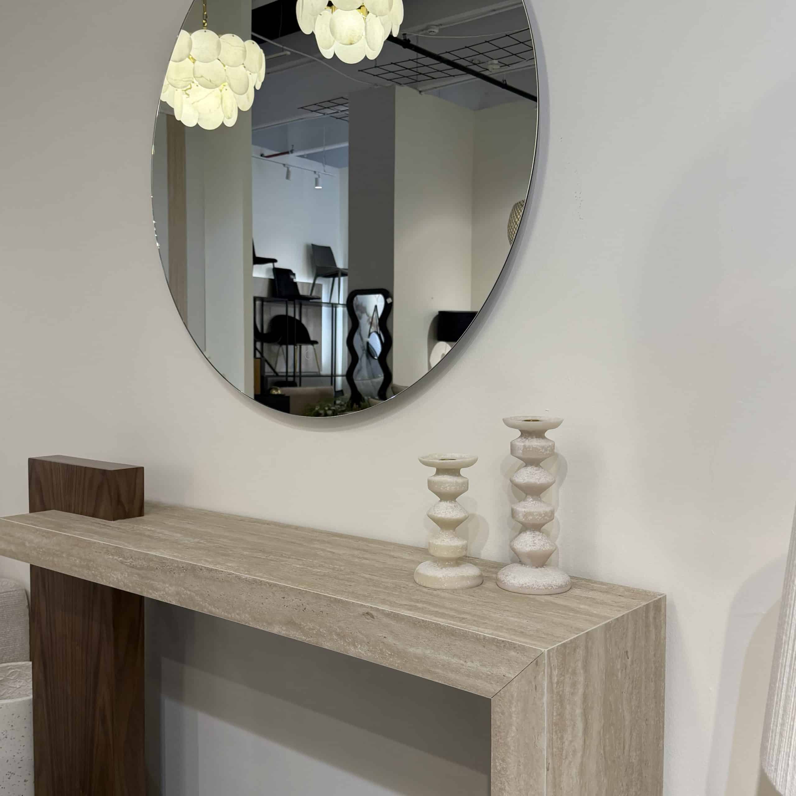 פמוט אבן מעגלים יוקרתי גבוה / נמוך דגם סופיה פמוט אבן מעגלים יוקרתי גבוה / נמוך דגם סופיה