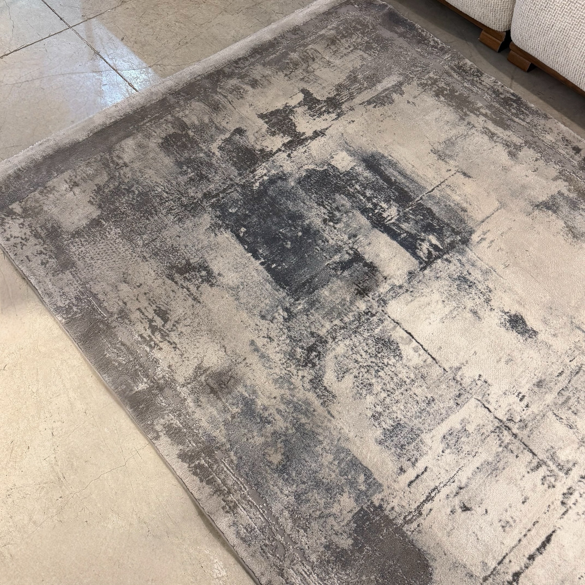 שטיח מעוצב גווך כחול אפור 160/230 דגם ארנה