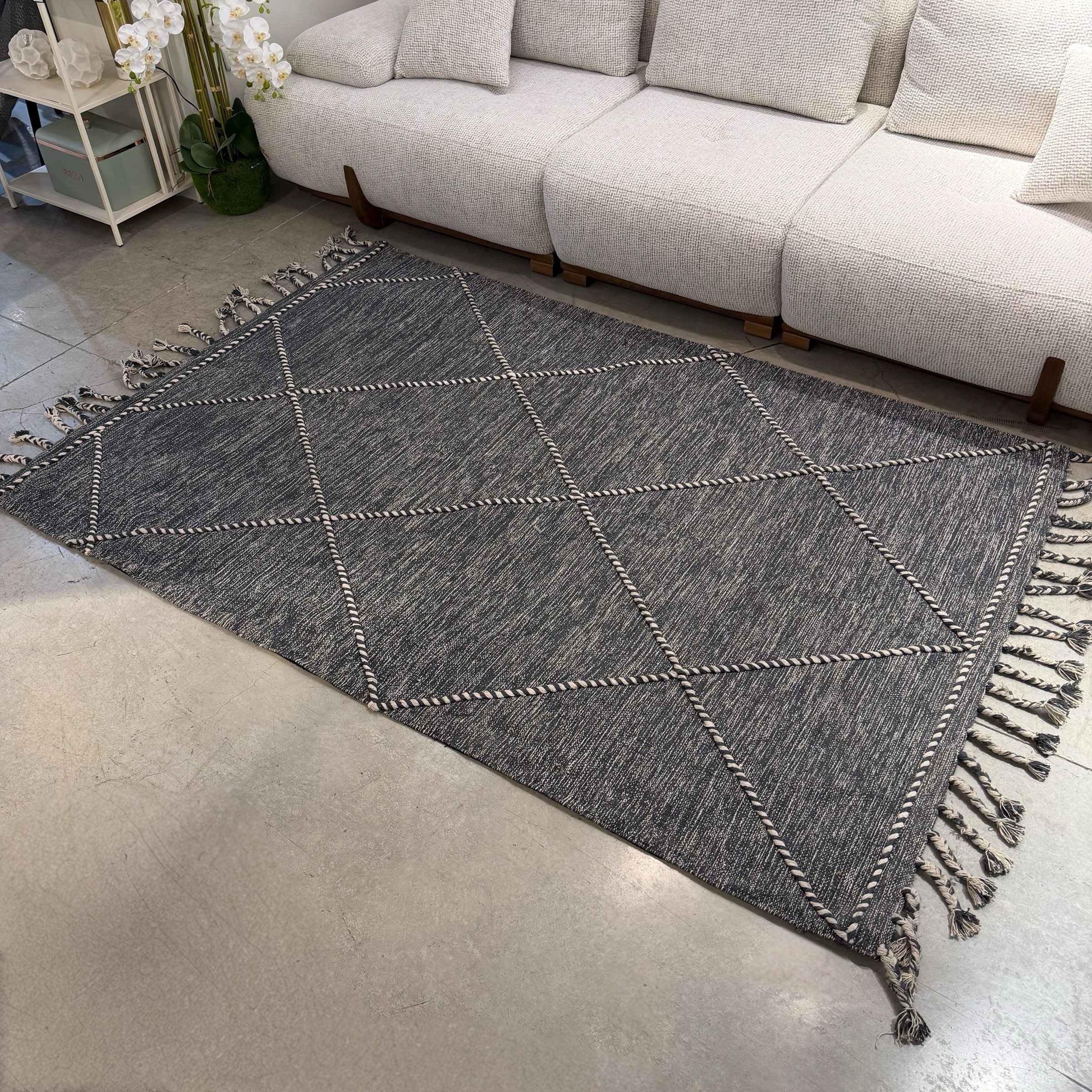 שטיח מעוצב כחול אפור 160/230 דגם רוי -חיסול! שטיח מעוצב כחול אפור 160/230 דגם רוי -חיסול!