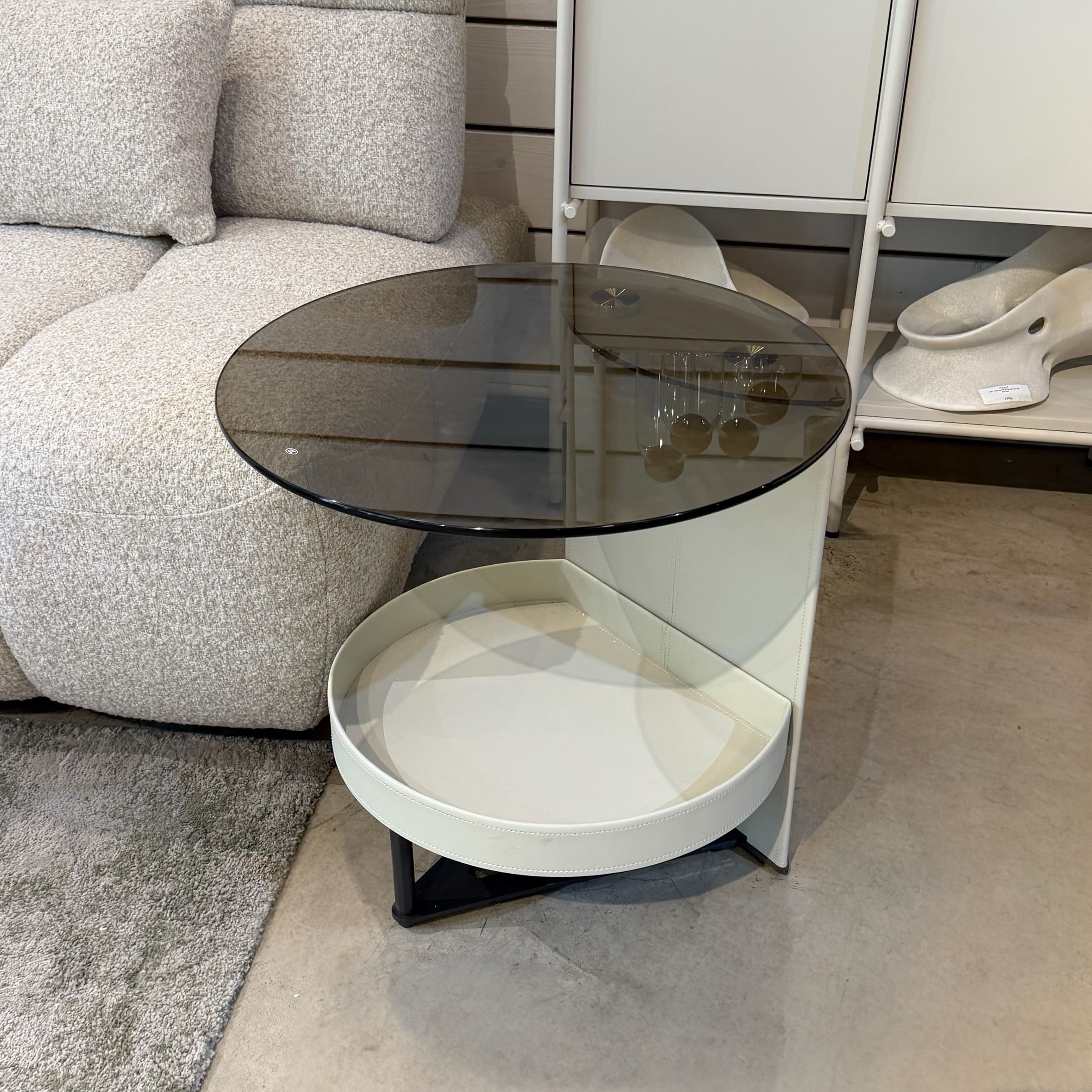 נשכן יוקרתי זכוכית דמוי עור אבן מגש פתוח דגם סופיטל