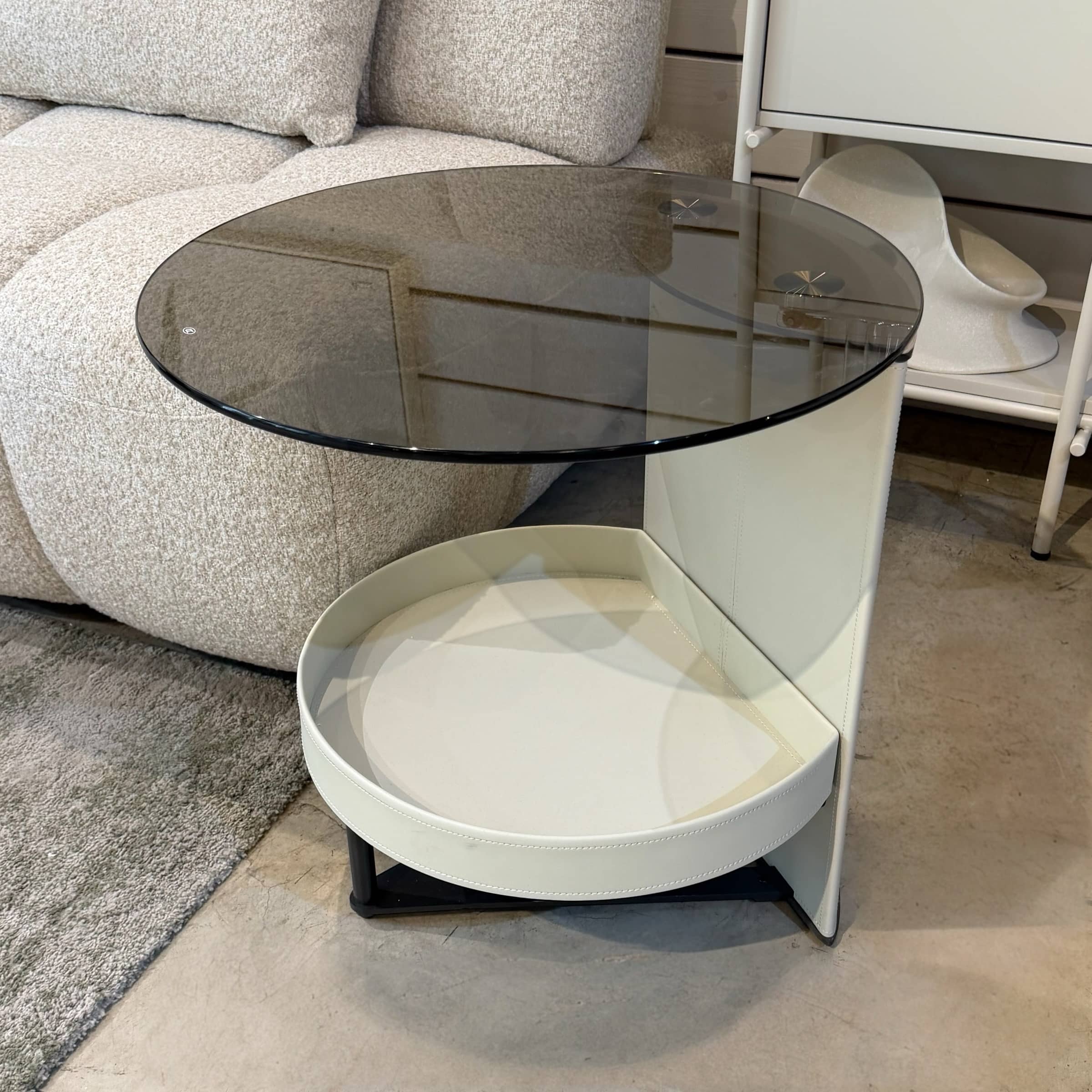 נשכן יוקרתי זכוכית דמוי עור אבן מגש פתוח דגם סופיטל