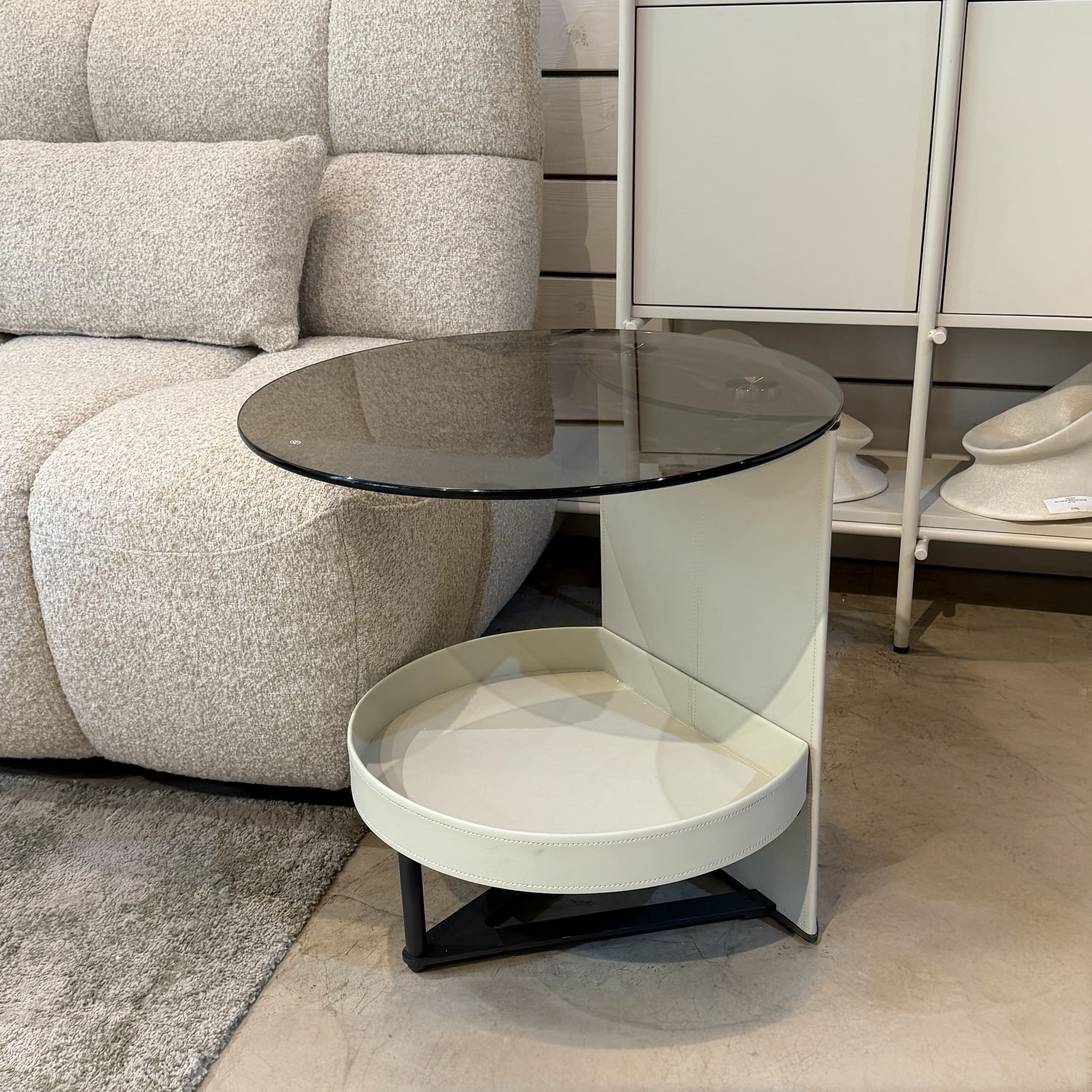 נשכן יוקרתי זכוכית דמוי עור אבן מגש פתוח דגם סופיטל