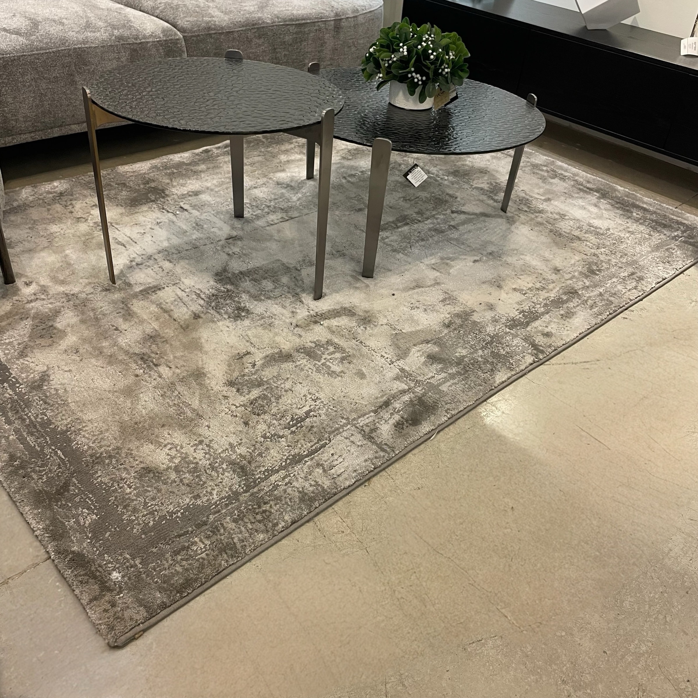 שטיח מעוצב אפור מעונן 160/230 דגם ארנה - חיסול!