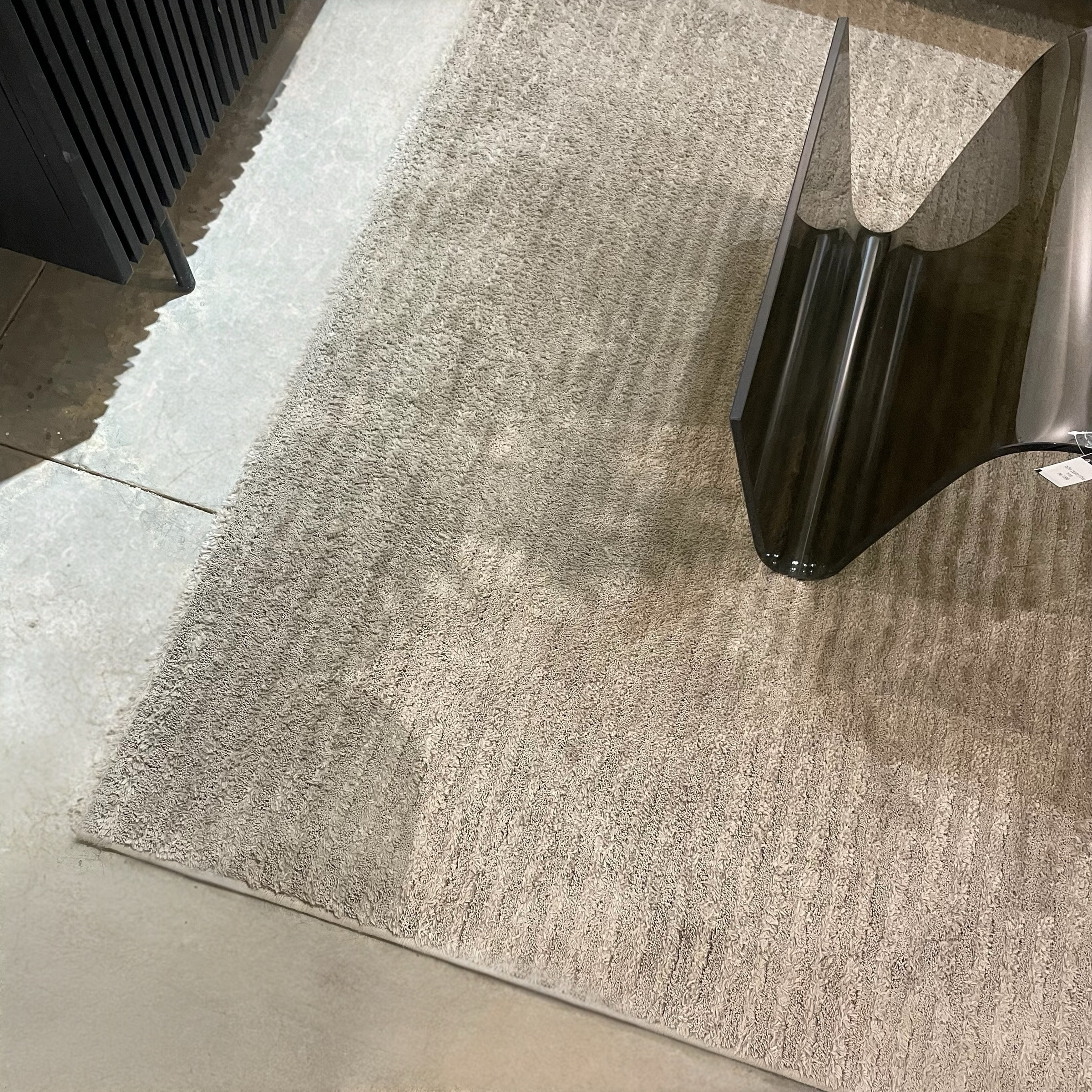 שטיח מודרני פסים חום בז 160/230 דגם דלוקס - מתצוגה!