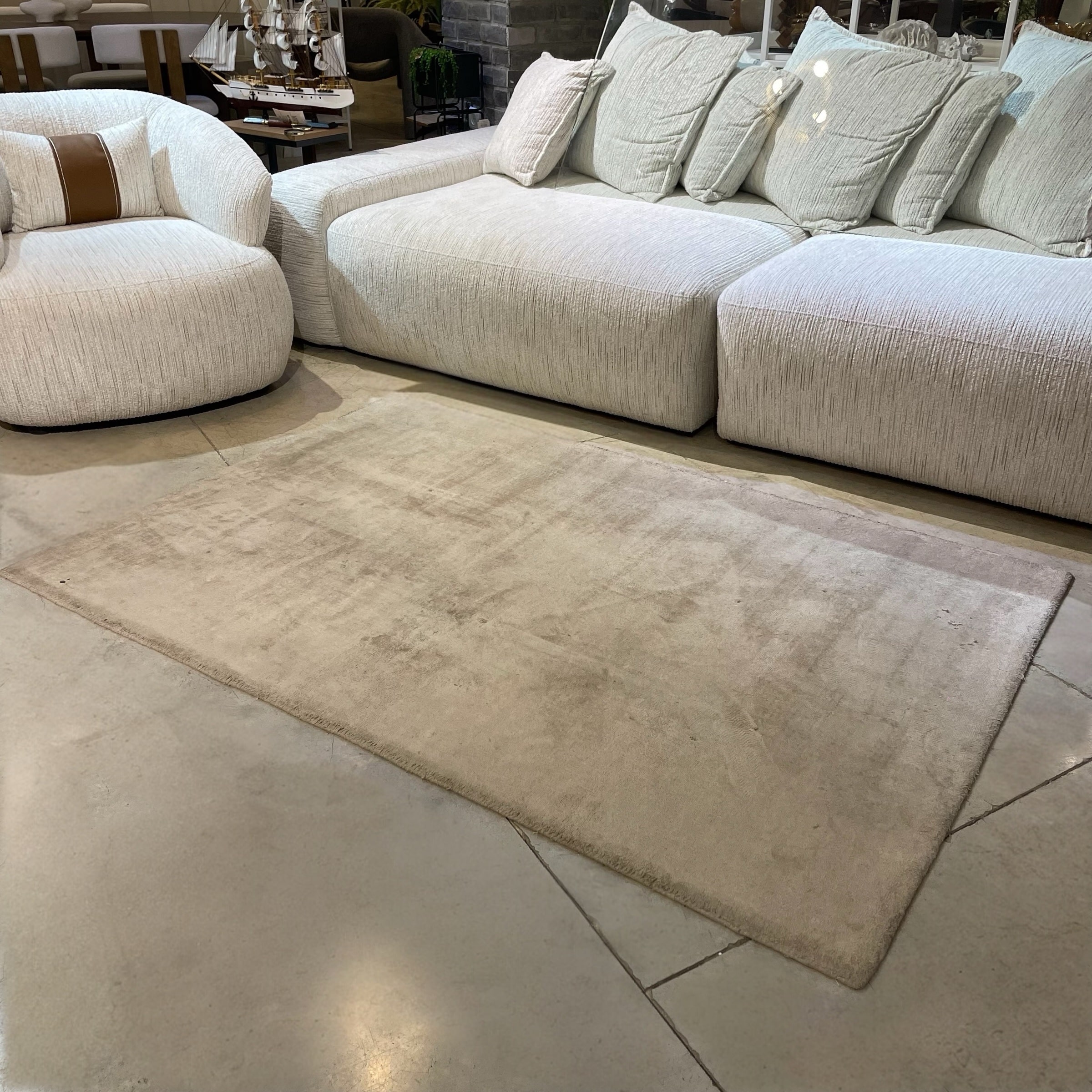 שטיח מעוצב בגוון בז 120/180 דגם שאקירה - חיסול מתצוגה ! שטיח מעוצב בגוון בז 120/180 דגם שאקירה - חיסול מתצוגה !