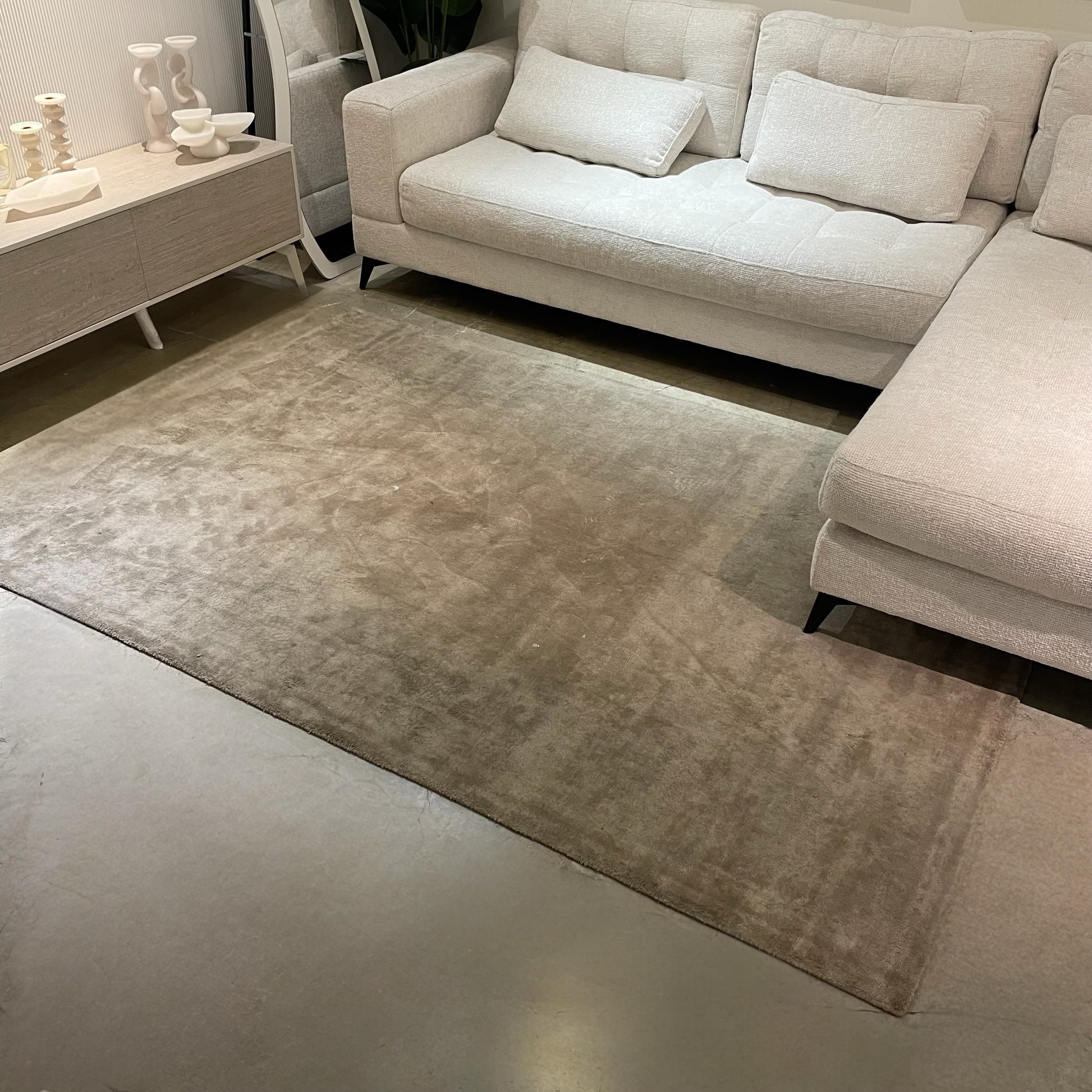 שטיח קלאסי בגוון בז 160/230 דגם שאקירה - חיסול מתצוגה! שטיח קלאסי בגוון בז 160/230 דגם שאקירה - חיסול מתצוגה!