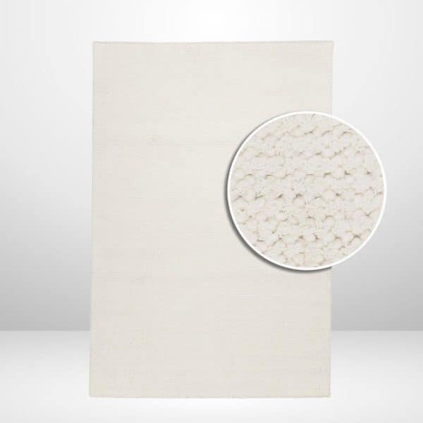 שטיח קלאסי דגם רובי בגוון שמנת | גדלים לבחירה