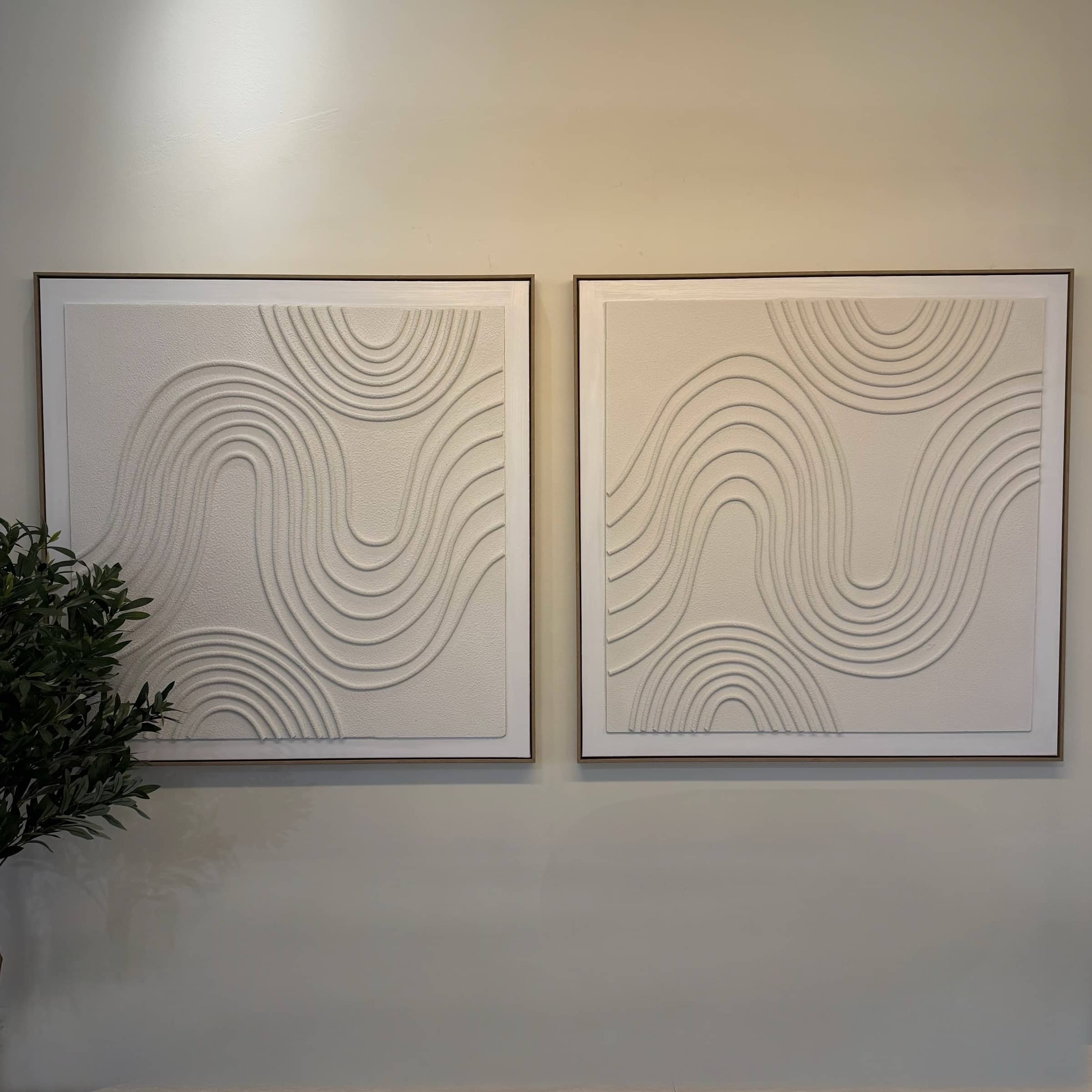 תמונה מעוצבת תבליט גל בולט 100/100 דגם סופיה