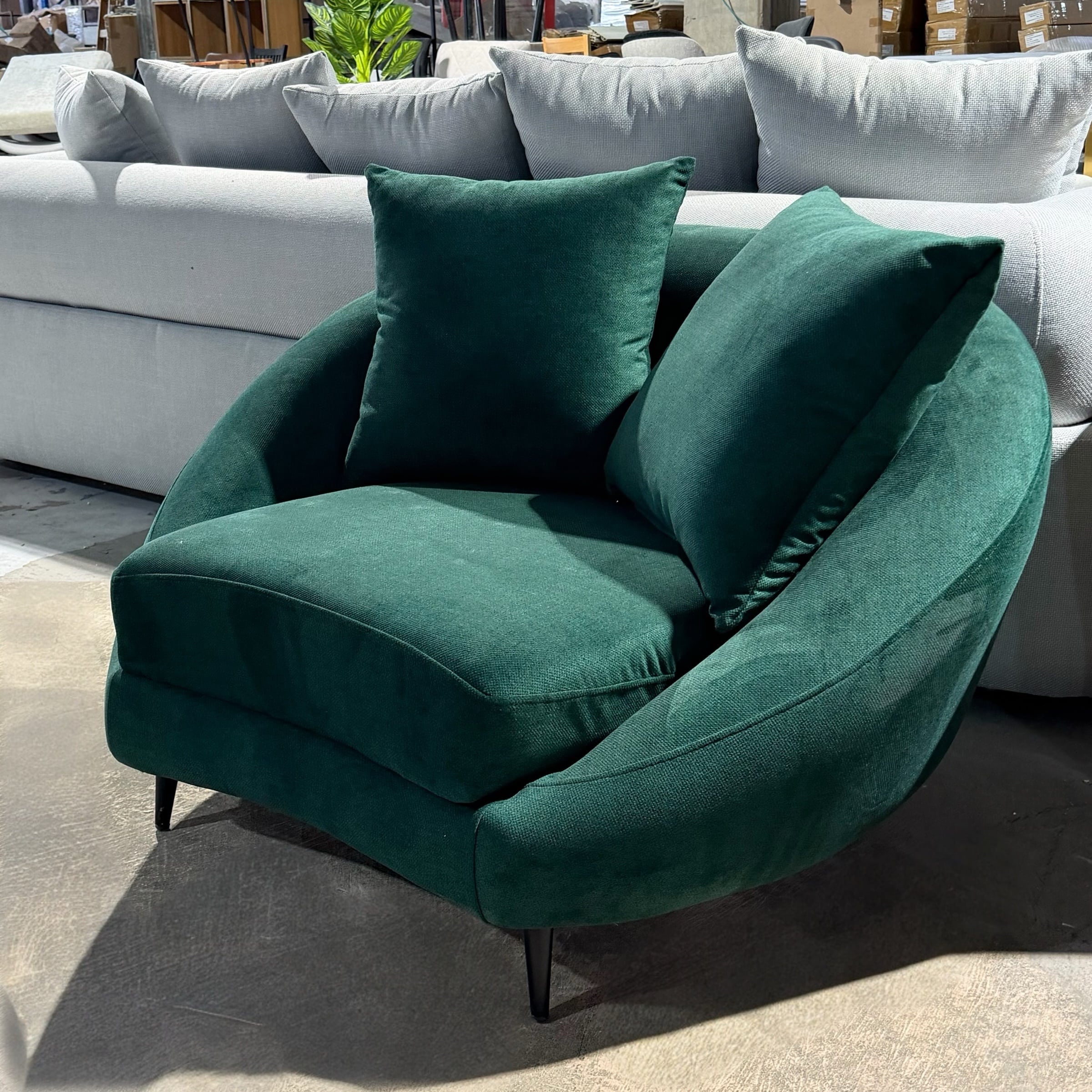 כורסא מפנקת דגם פנדה בד ירוק - חיסול עודפים!